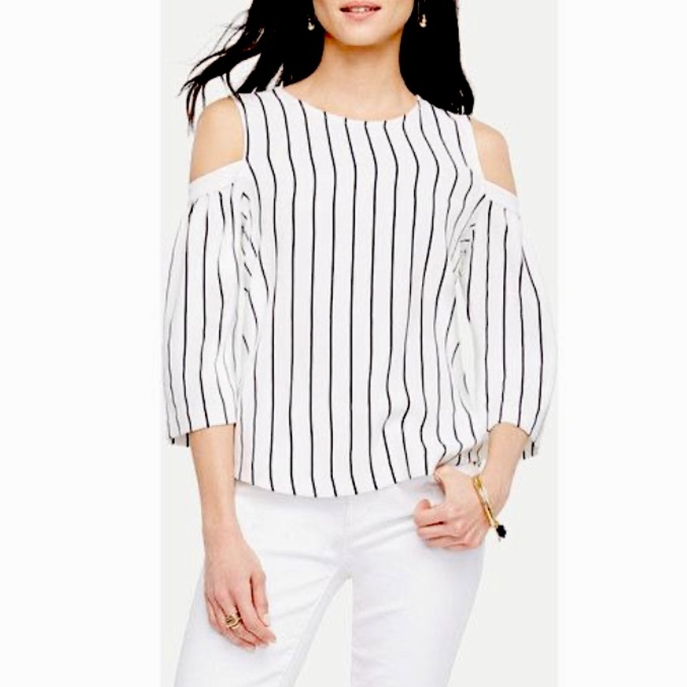 Ann Taylor Cold Shoulder Blouse